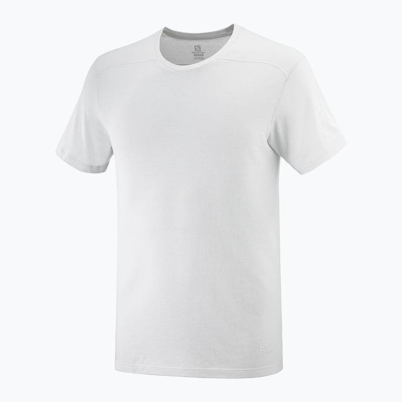Koszulka trekkingowa męska Salomon Essential Colorbloc white