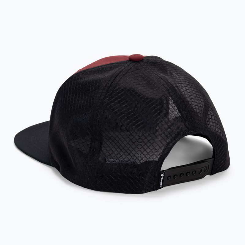 Czapka z daszkiem Salomon Trucker Flat cabernet/fiery red 3
