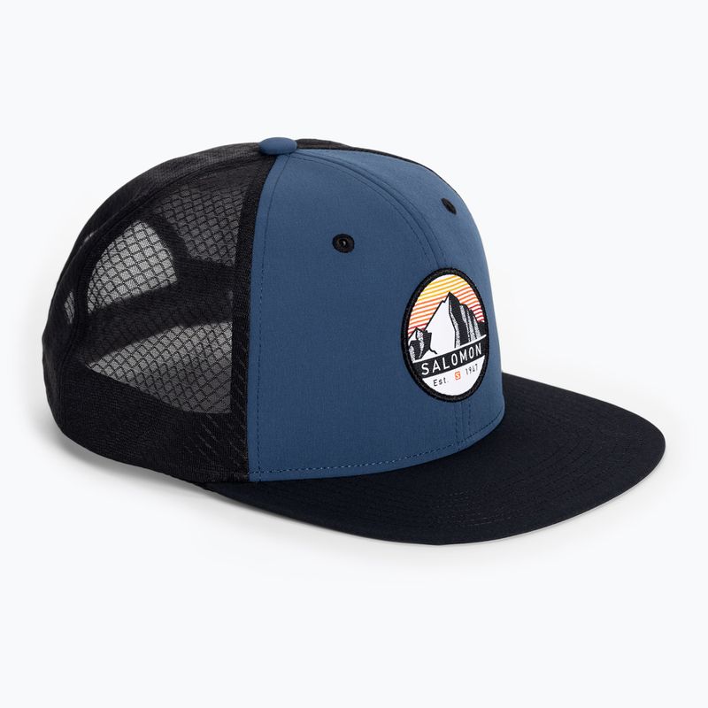 Czapka z daszkiem Salomon Trucker Flat dark denim/ebony
