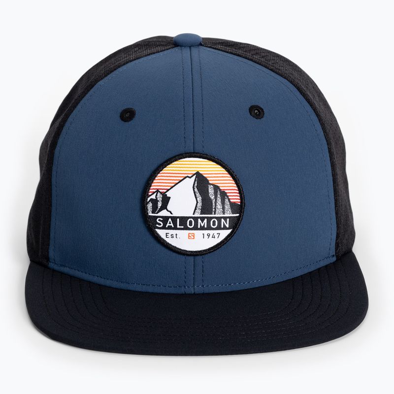 Czapka z daszkiem Salomon Trucker Flat dark denim/ebony 4