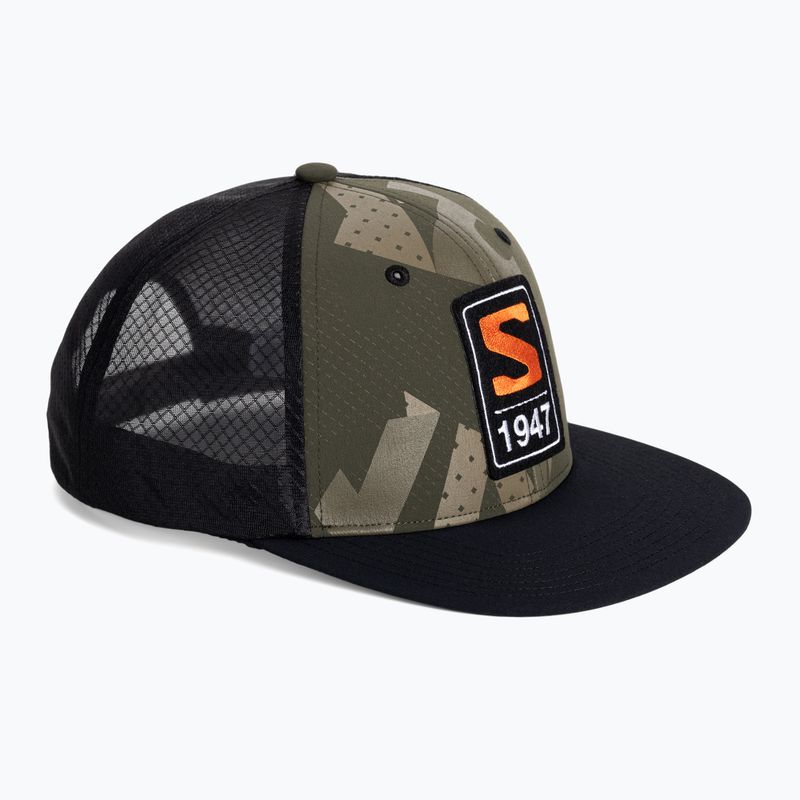 Czapka z daszkiem Salomon Trucker Flat black/ao