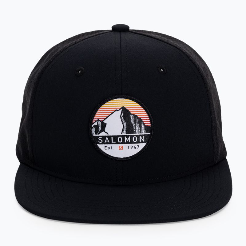Czapka z daszkiem Salomon Trucker Flat black 4