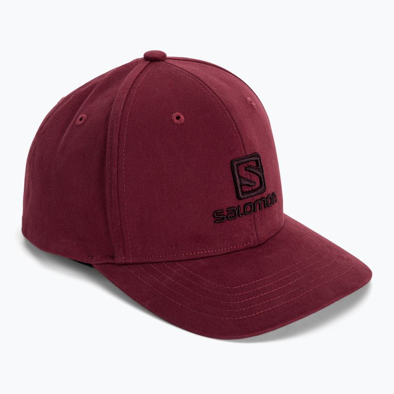 Czapka z daszkiem Salomon Logo cabernet