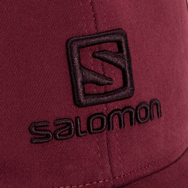 Czapka z daszkiem Salomon Logo cabernet 5