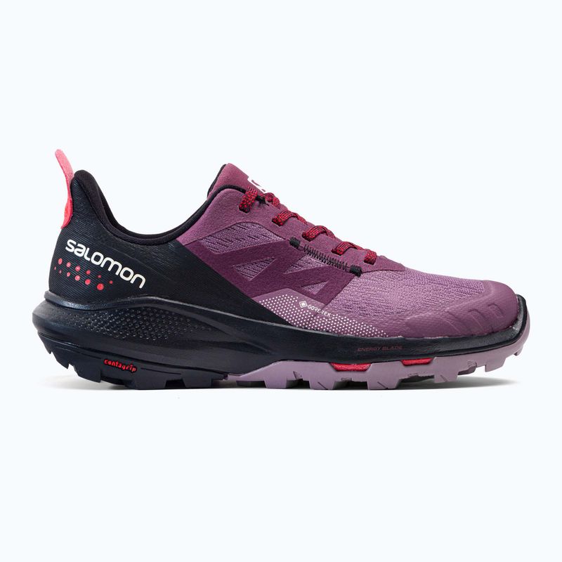 Buty tuystyczne  damskie Salomon Outpulse GTX tulipwood/black/pord 2