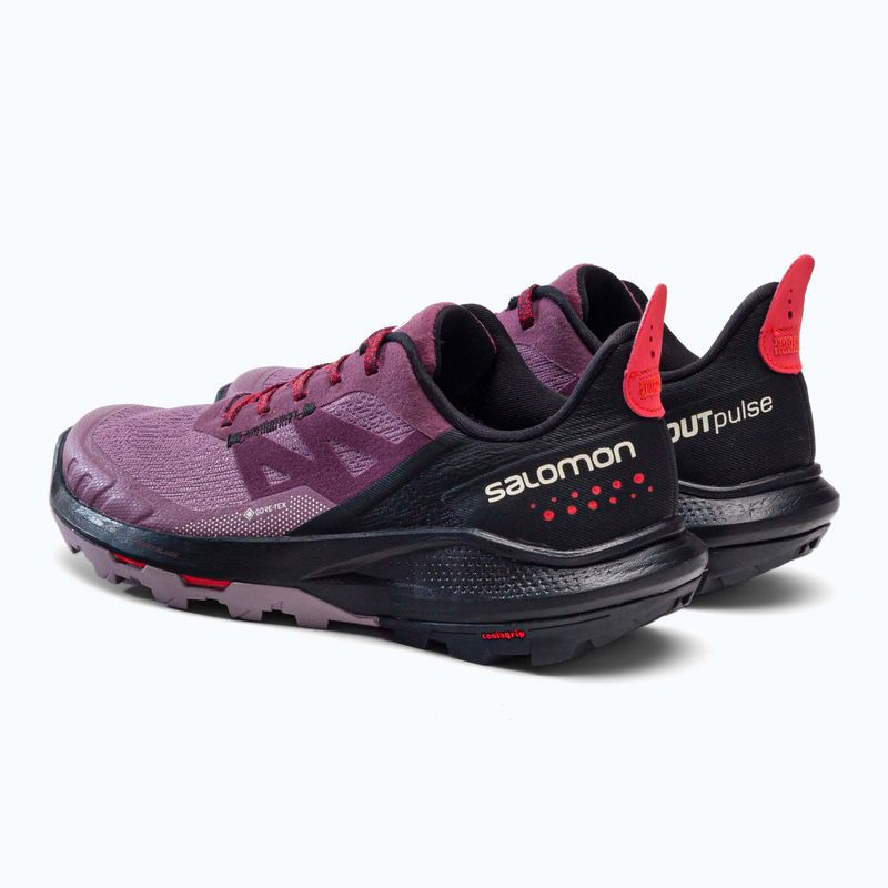 Buty tuystyczne  damskie Salomon Outpulse GTX tulipwood/black/pord 3
