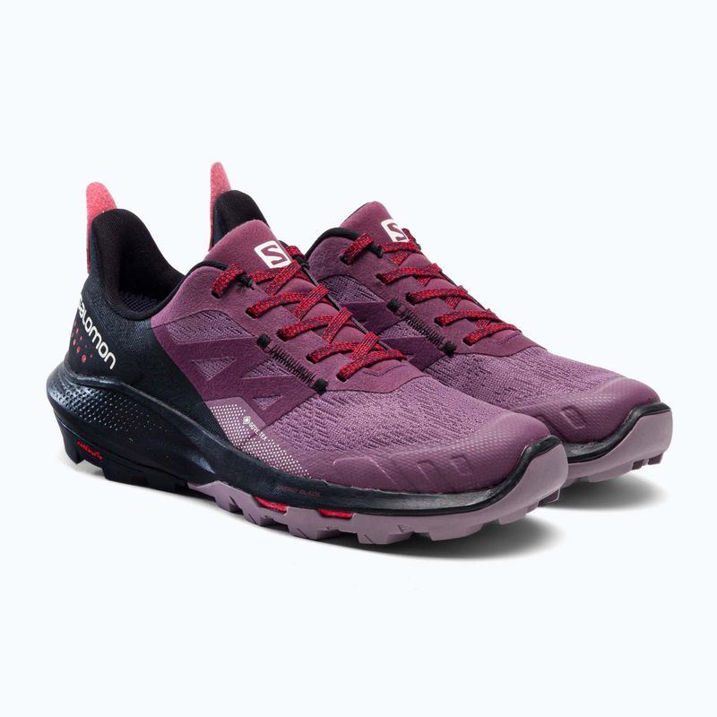 Buty tuystyczne  damskie Salomon Outpulse GTX tulipwood/black/pord 5