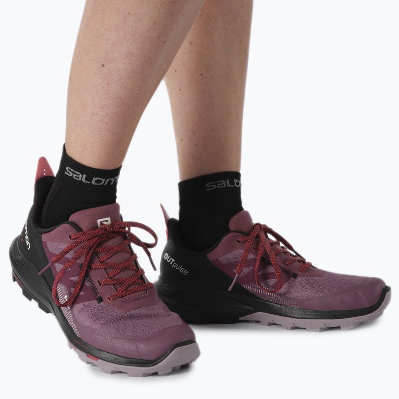 Buty tuystyczne  damskie Salomon Outpulse GTX tulipwood/black/pord 16