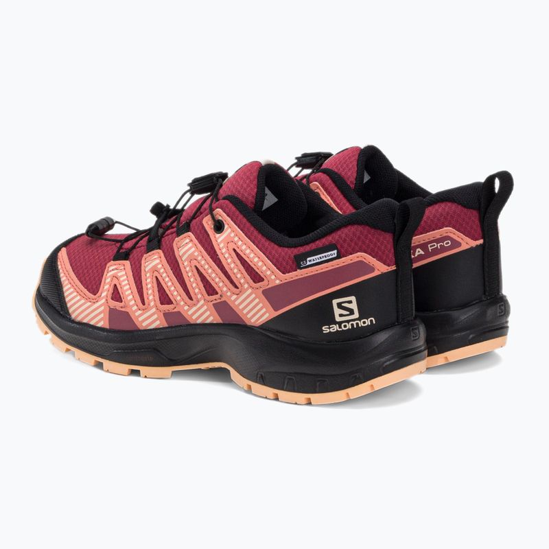 Buty trekkingowe dziecięce Salomon XA Pro V8 CSWP earth/black/almond 3