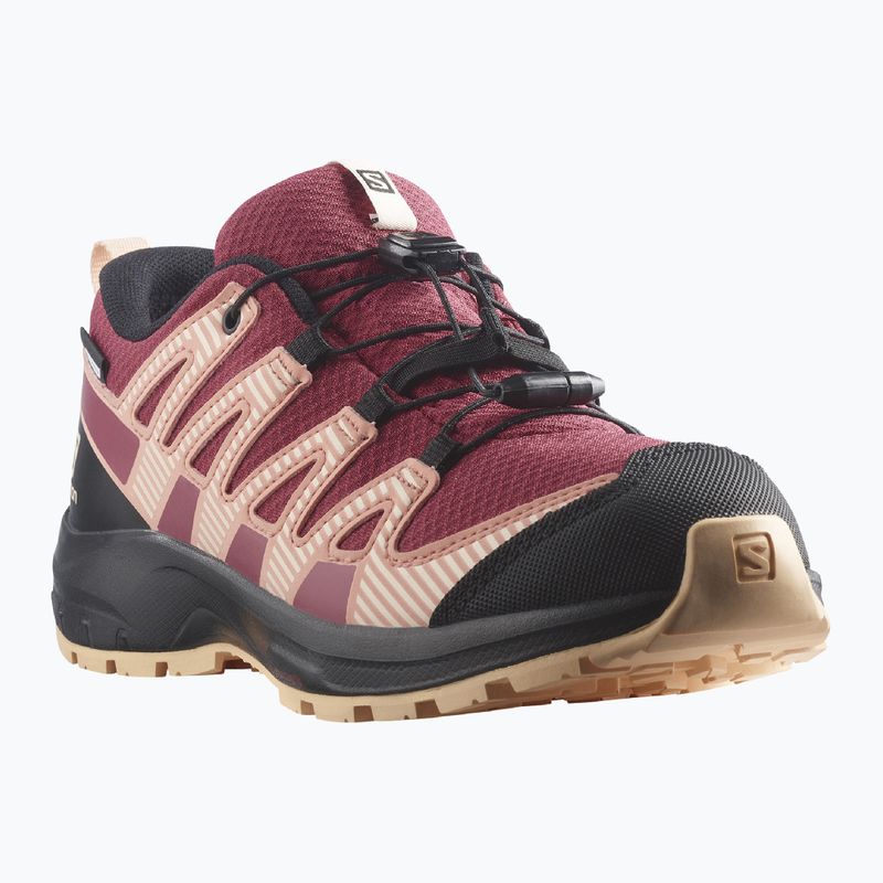 Buty trekkingowe dziecięce Salomon XA Pro V8 CSWP earth/black/almond 11