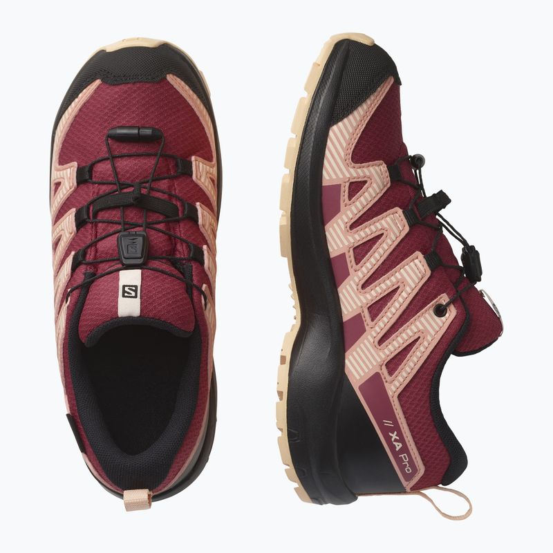 Buty trekkingowe dziecięce Salomon XA Pro V8 CSWP earth/black/almond 15