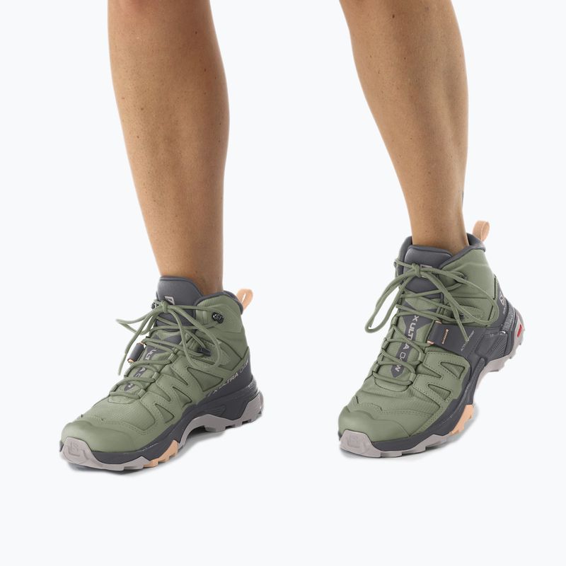 Buty trekkingowe damskie Salomon X Ultra 4 MID GTX oilgreen/magenta/almound 17