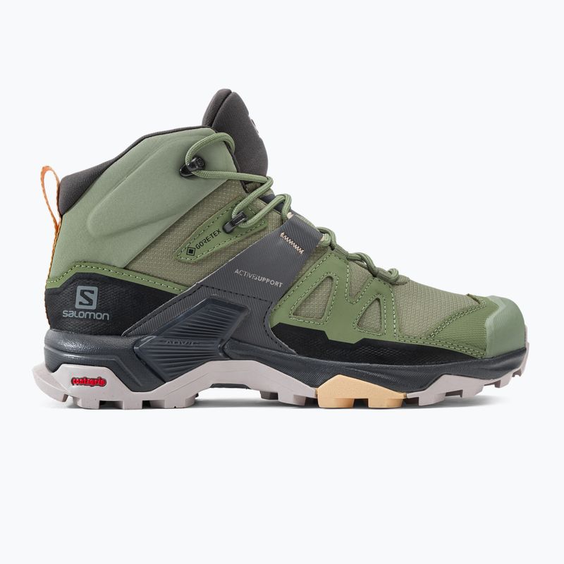 Buty trekkingowe damskie Salomon X Ultra 4 MID GTX oilgreen/magenta/almound 2