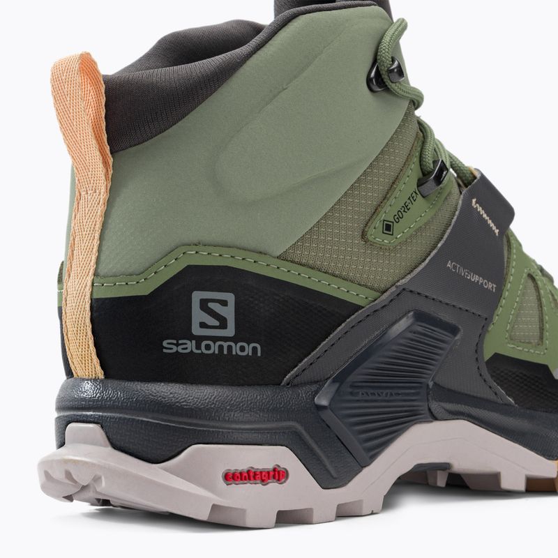Buty trekkingowe damskie Salomon X Ultra 4 MID GTX oilgreen/magenta/almound 8