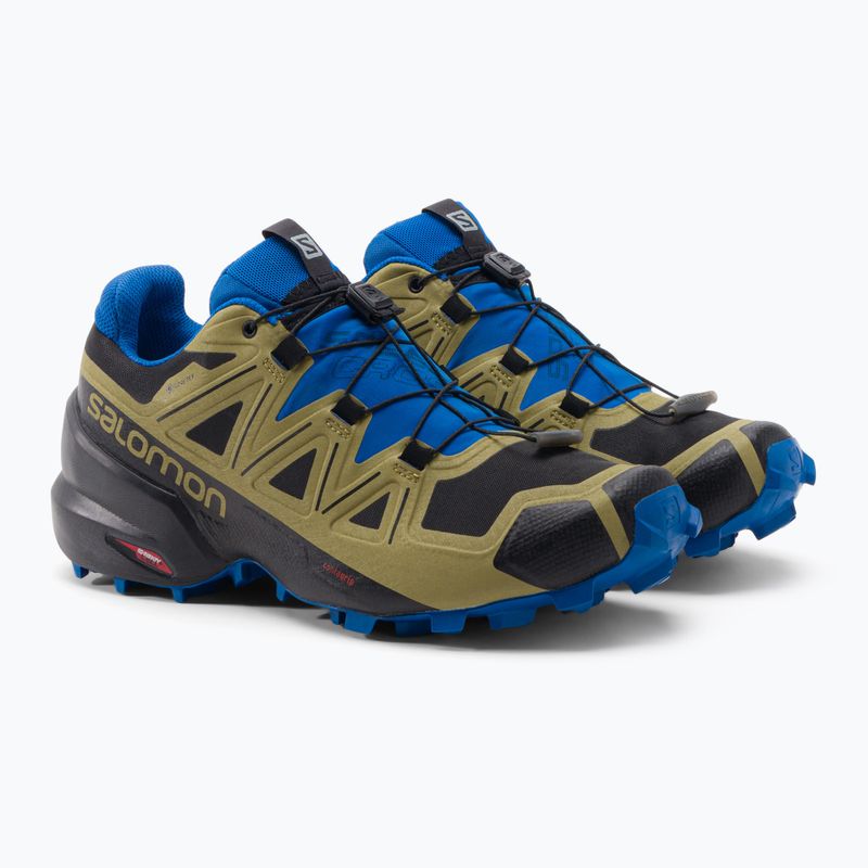 Buty do biegania męskie Salomon Speedcross 5 GTX black/green moss/skydiver 5