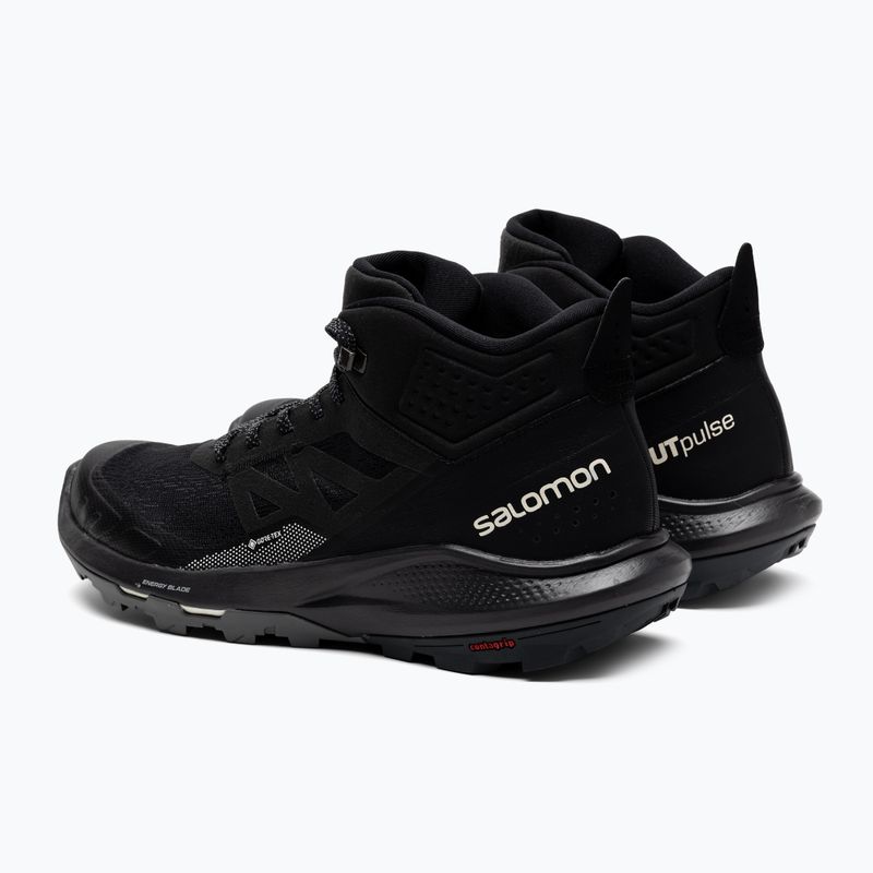 Buty tuystyczne męskie Salomon Outpulse Mid GTX black/ebony/vanila 3