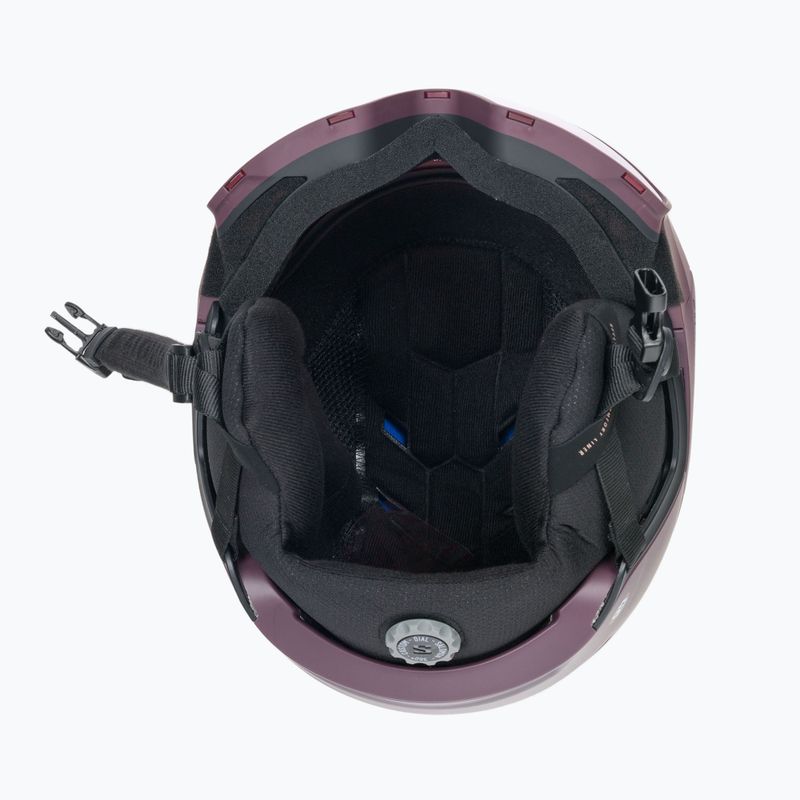 Kask narciarski Salomon Driver Pro Sigma wine tasting/silver pink 5