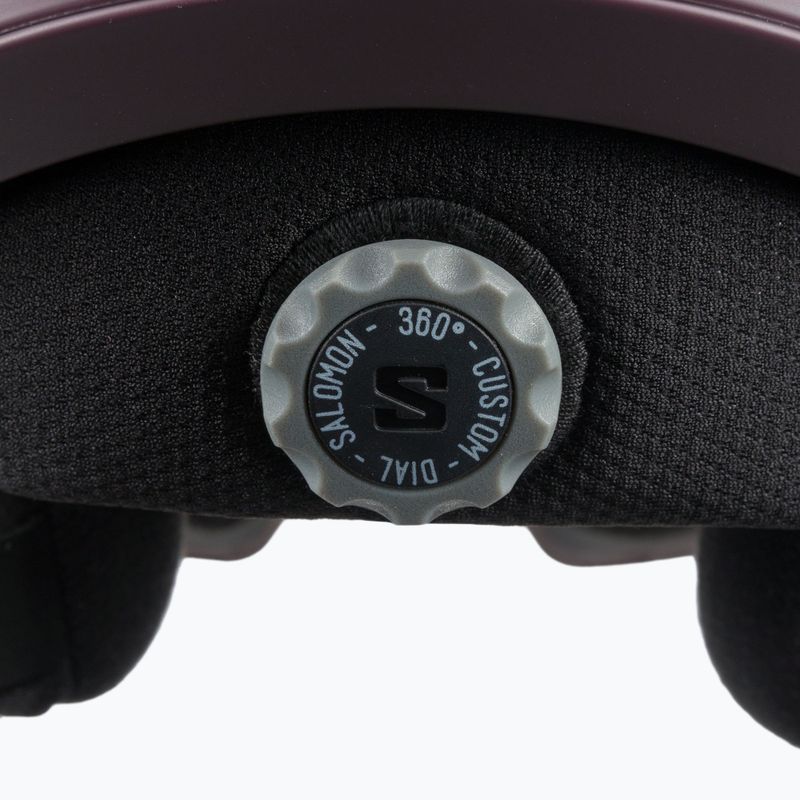 Kask narciarski Salomon Driver Pro Sigma wine tasting/silver pink 6