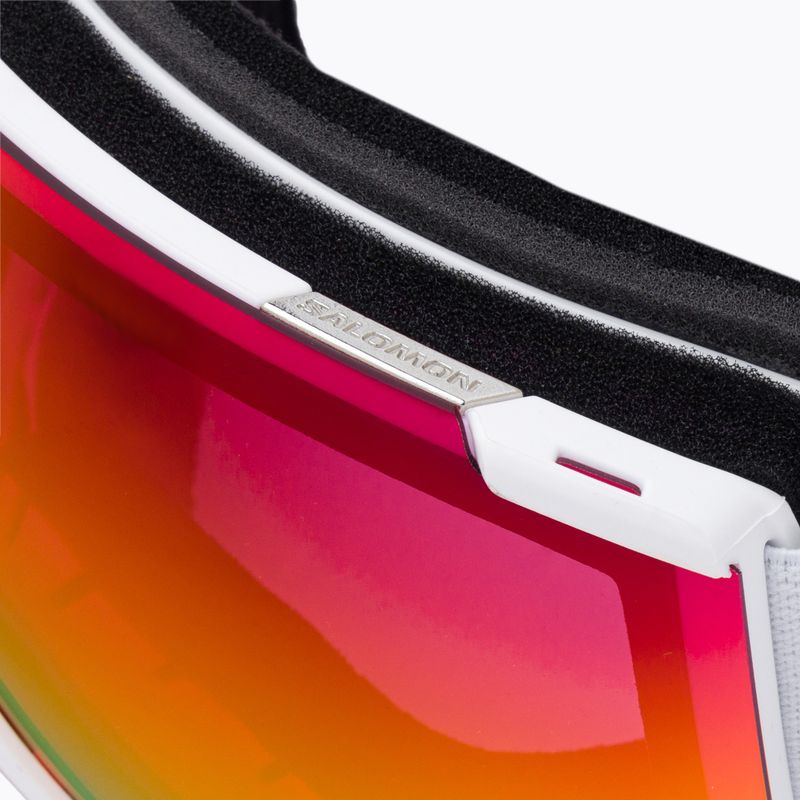 Gogle narciarskie Salomon Radium white/sigma poppy red 6