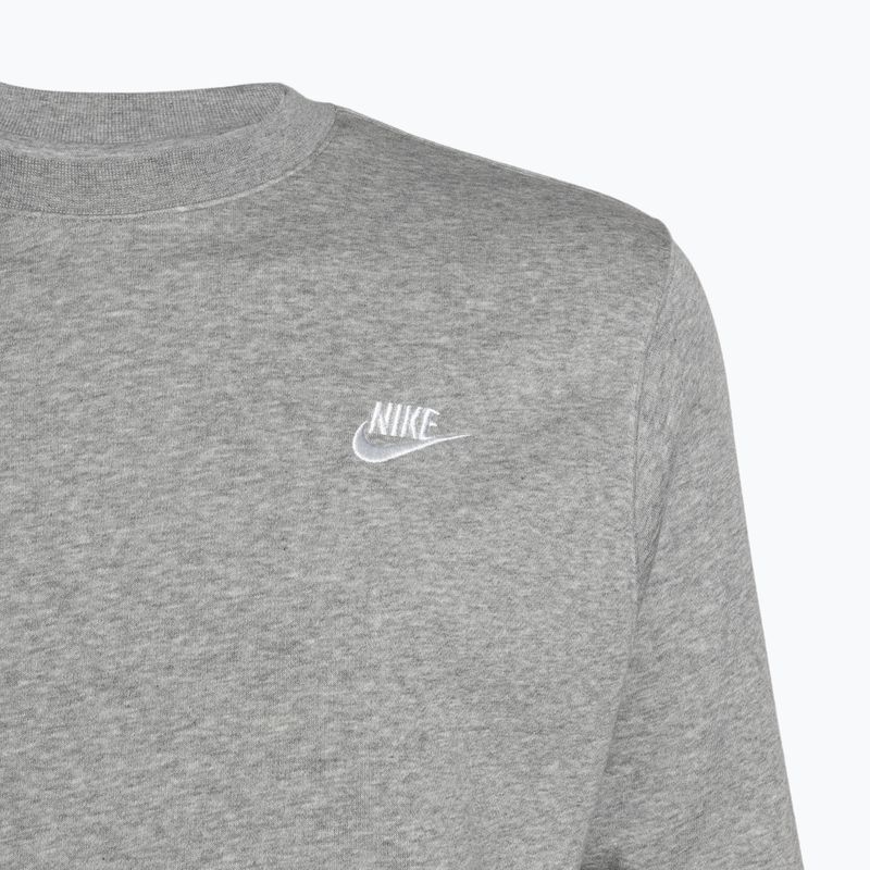 Bluza męska Nike Sportswear Club Fleece Crew dark grey heather/white 3