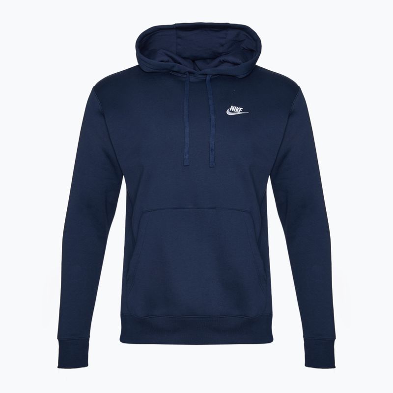 Bluza męska Nike Sportswear Club Fleece Hoodie midnight navy/midnight navy/white