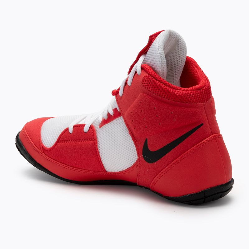 Buty zapaśnicze Nike Fury university red/white/black 3