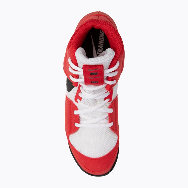 Buty zapaśnicze Nike Fury university red/white/black 5