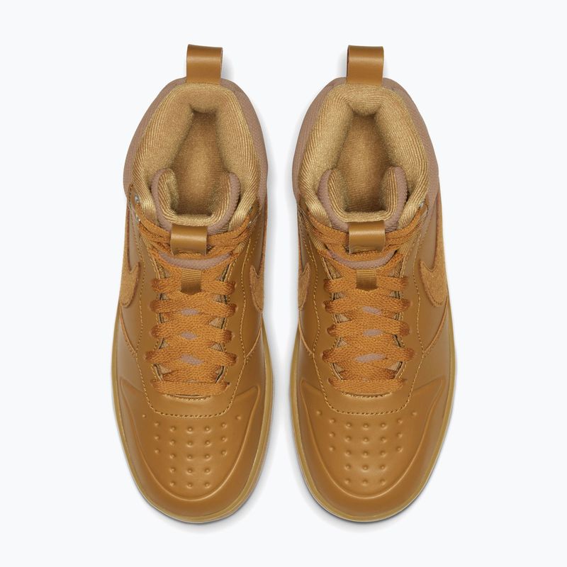Buty dziecięce Nike Court Borough Mid 2 Boot (Gs) wheat/gum med brown/wheat 3