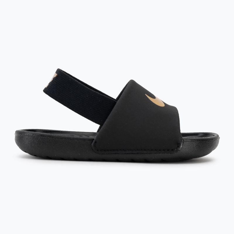 Klapki dziecięce Nike Kawa black/metallic gold 2