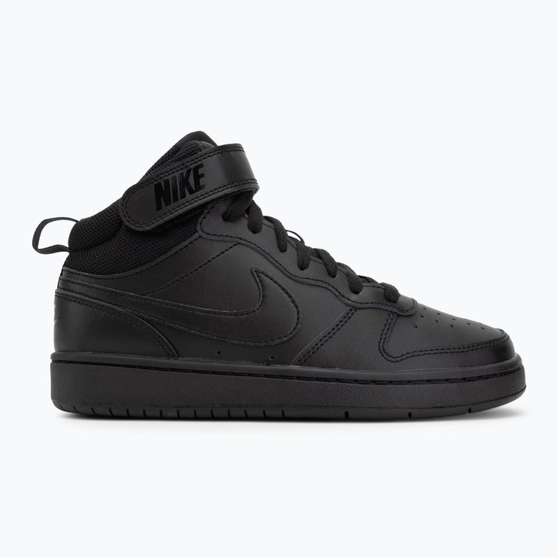 Buty dziecięce Nike Court Borough Mid 2 black/black/black 2
