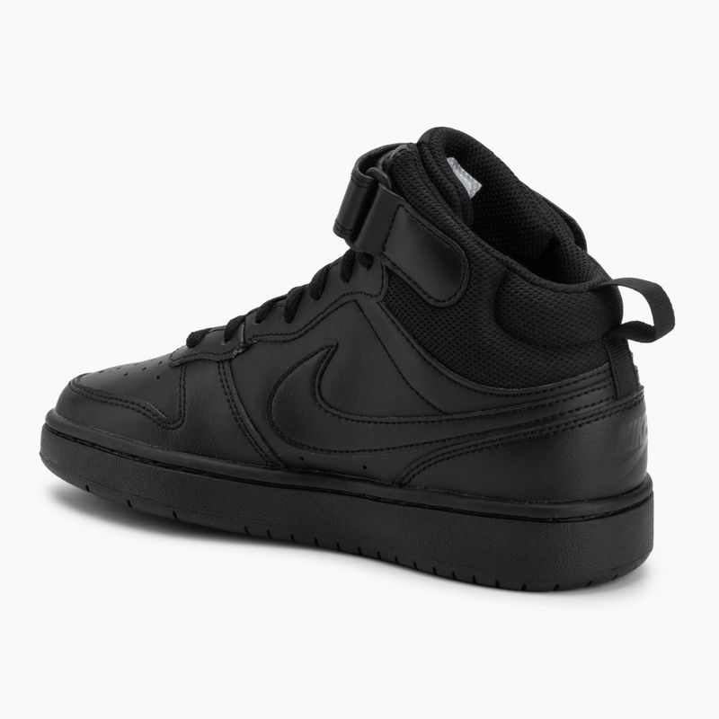 Buty dziecięce Nike Court Borough Mid 2 black/black/black 3