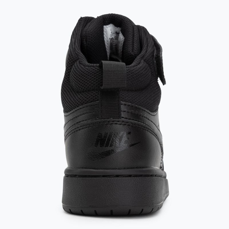 Buty dziecięce Nike Court Borough Mid 2 black/black/black 6