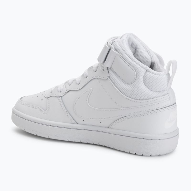 Buty dziecięce Nike Court Borough Mid 2 white/white/white 3