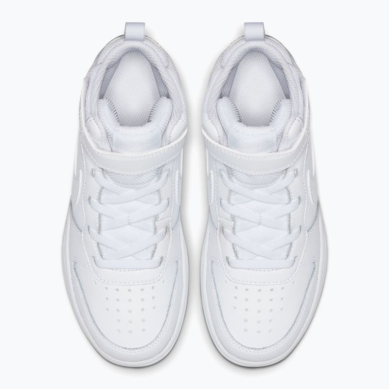 Buty dziecięce Nike Court Borough Mid 2 white/white/white 4