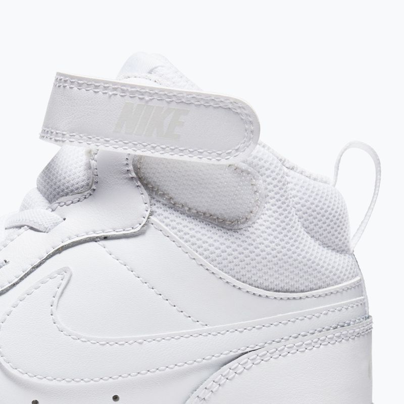 Buty dziecięce Nike Court Borough Mid 2 white/white/white 5