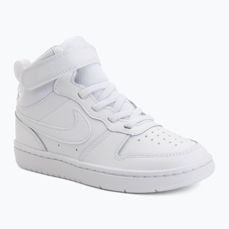 Buty dziecięce Nike Court Borough Mid 2 white/white/white