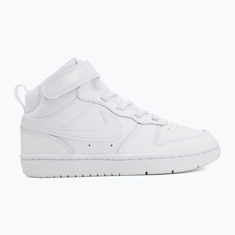Buty dziecięce Nike Court Borough Mid 2 white/white/white 2