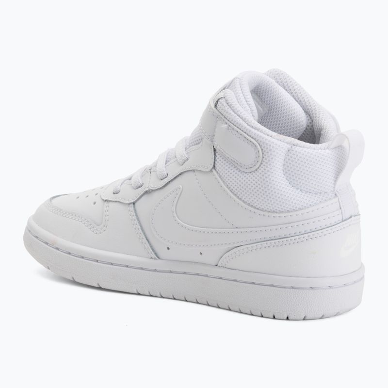 Buty dziecięce Nike Court Borough Mid 2 white/white/white 3