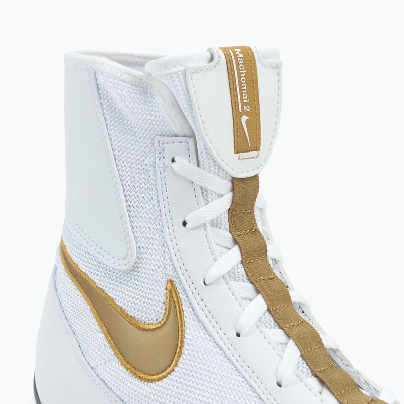 Buty bokserskie Nike Machomai white/gold 8