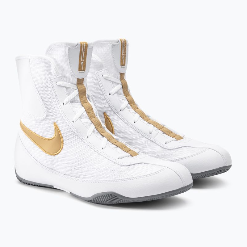 Buty bokserskie Nike Machomai 2 white/gold 4