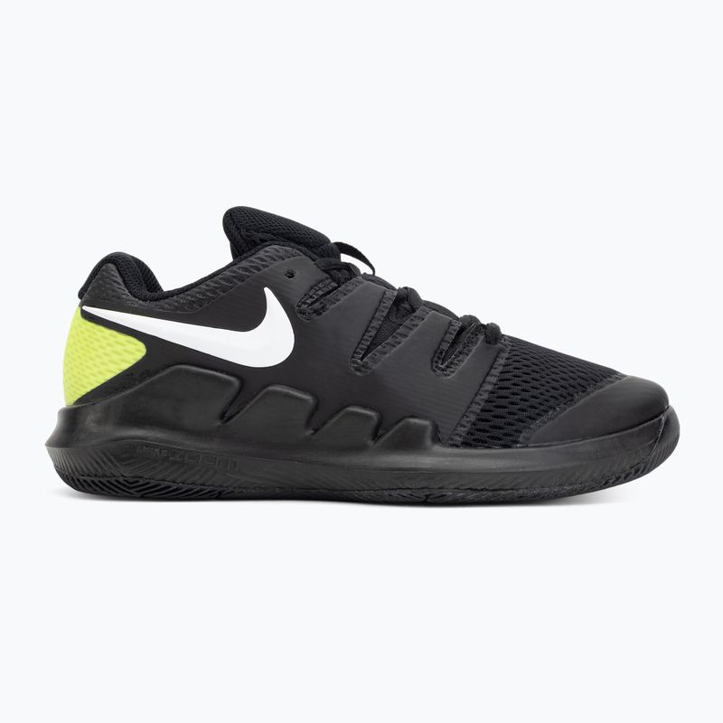 Buty do tenisa dziecięce Nike Court Vapor X Jr black/volt/white 2