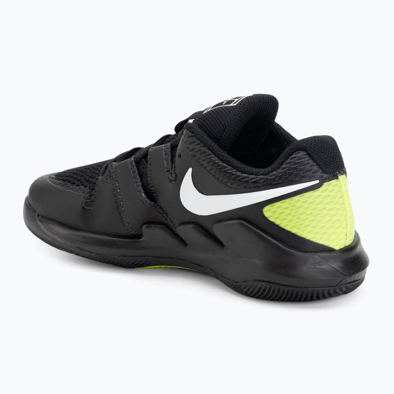 Buty do tenisa dziecięce Nike Court Vapor X Jr black/volt/white 3