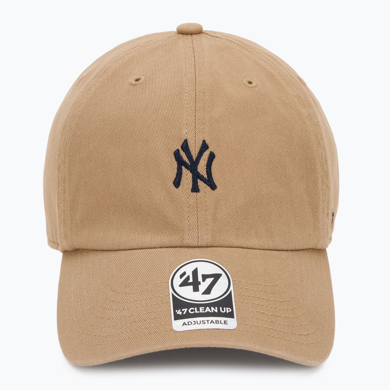 Czapka z daszkiem 47 Brand MLB New York Yankees Base Runner CLEAN UP khaki 2