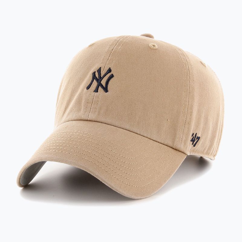 Czapka z daszkiem 47 Brand MLB New York Yankees Base Runner CLEAN UP khaki
