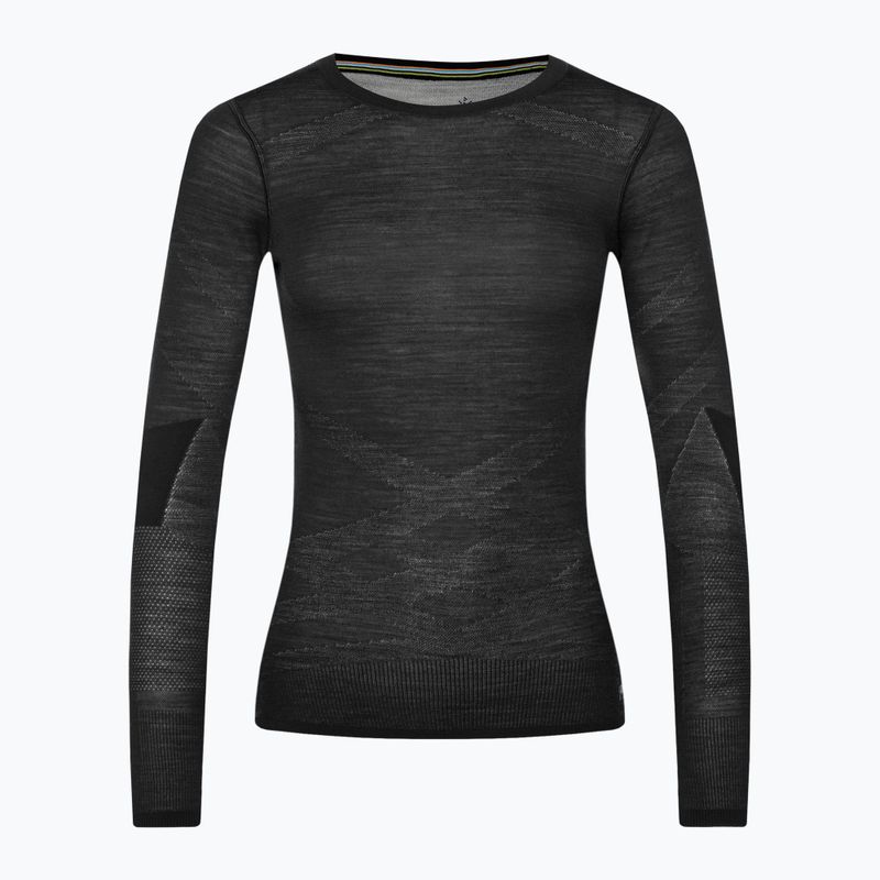 Bluza termoaktywna damska Smartwool Intraknit Merino 200 Crew black/white