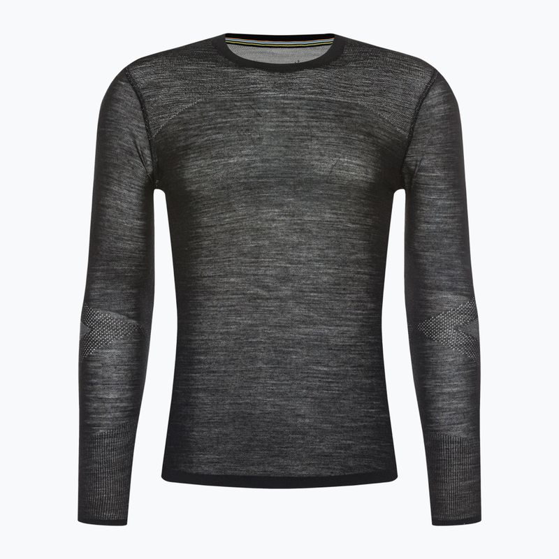 Longsleeve termoaktywny męski Smartwool Intraknit Merino 200 Crew black/white