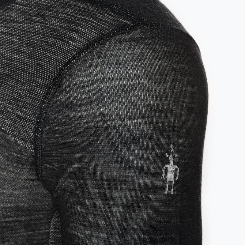 Bluza termoaktywna męska Smartwool Intraknit Merino 200 Crew black/white 3