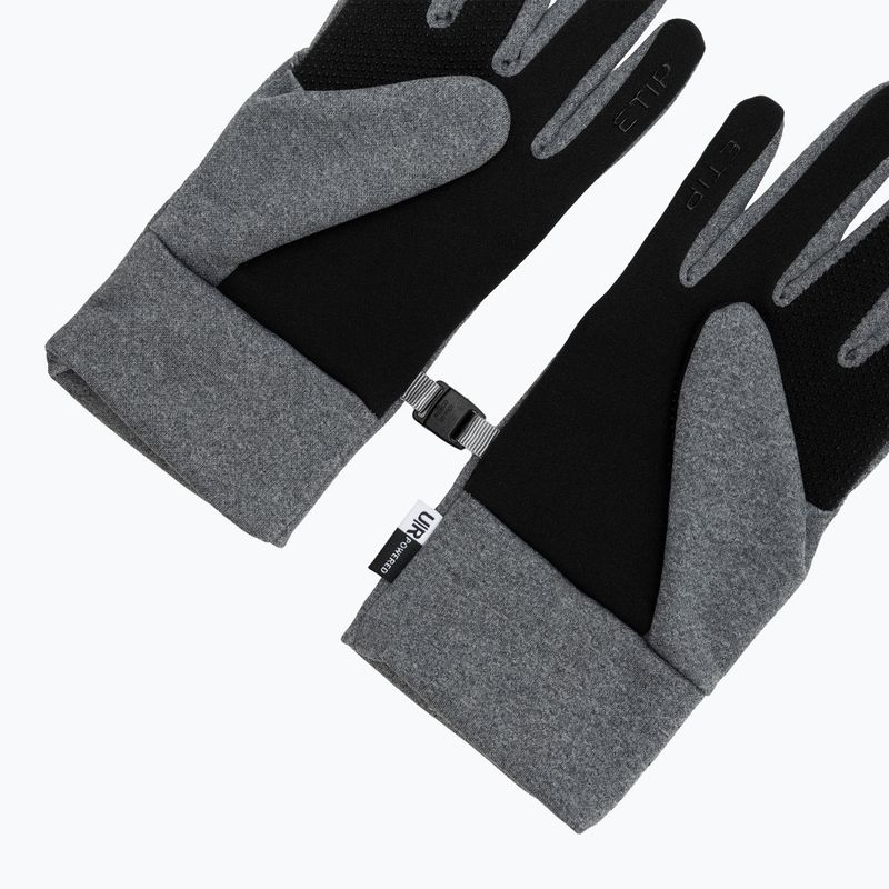 Rękawiczki trekkingowe męskie The North Face Etip Recycled medium grey heather 5