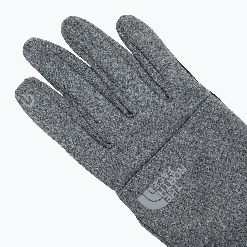 Rękawiczki trekkingowe męskie The North Face Etip Recycled medium grey heather 6