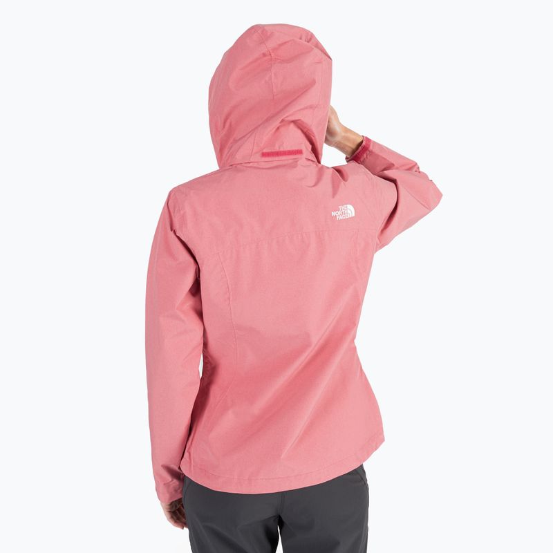 Kurtka przeciwdeszczowa damska The North Face Sangro slate rose light heather 6